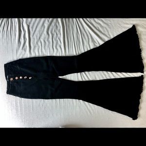 Fashion Nova flared black jeans